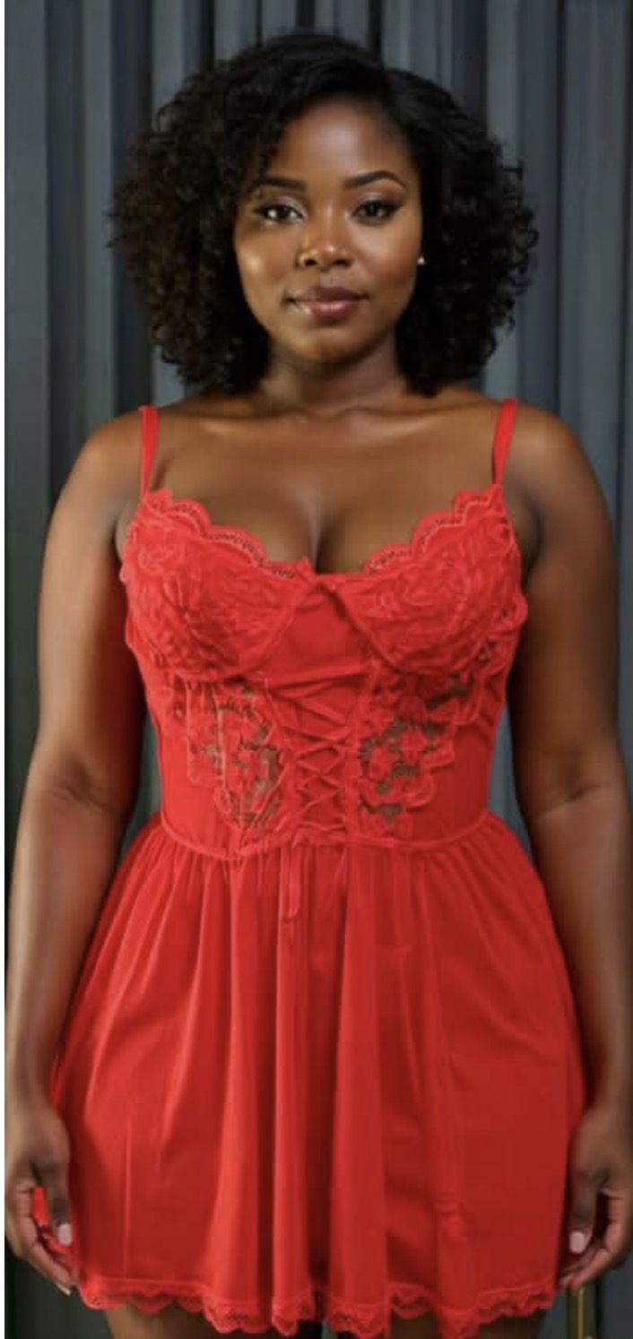 RED LINGERIE SET