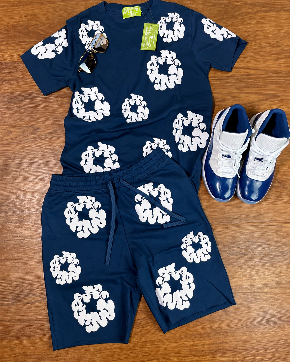 ADULT BIG MEN DENIM TEARS SHORT SETS