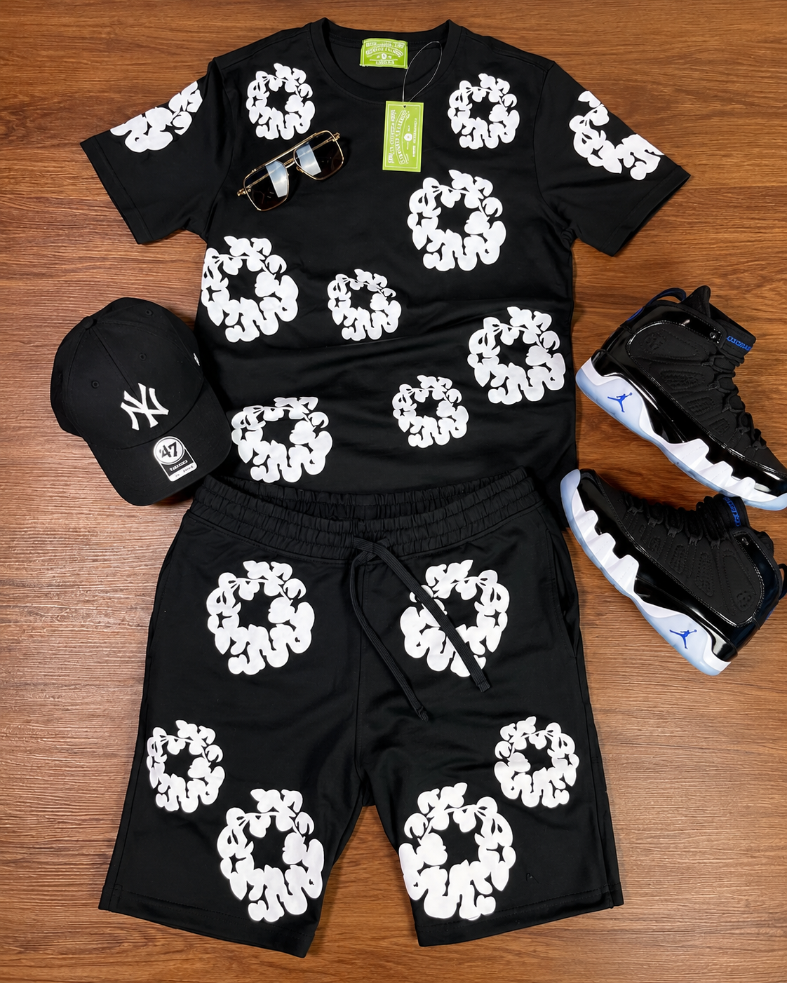 ADULT BIG MEN DENIM TEARS SHORT SETS