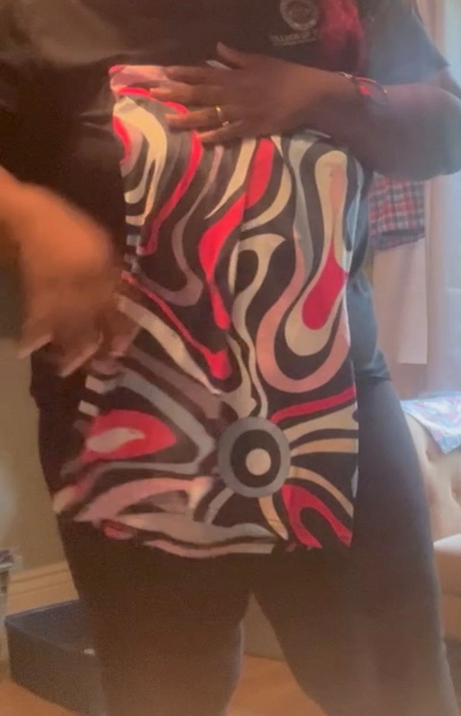 Inspired print mini dress